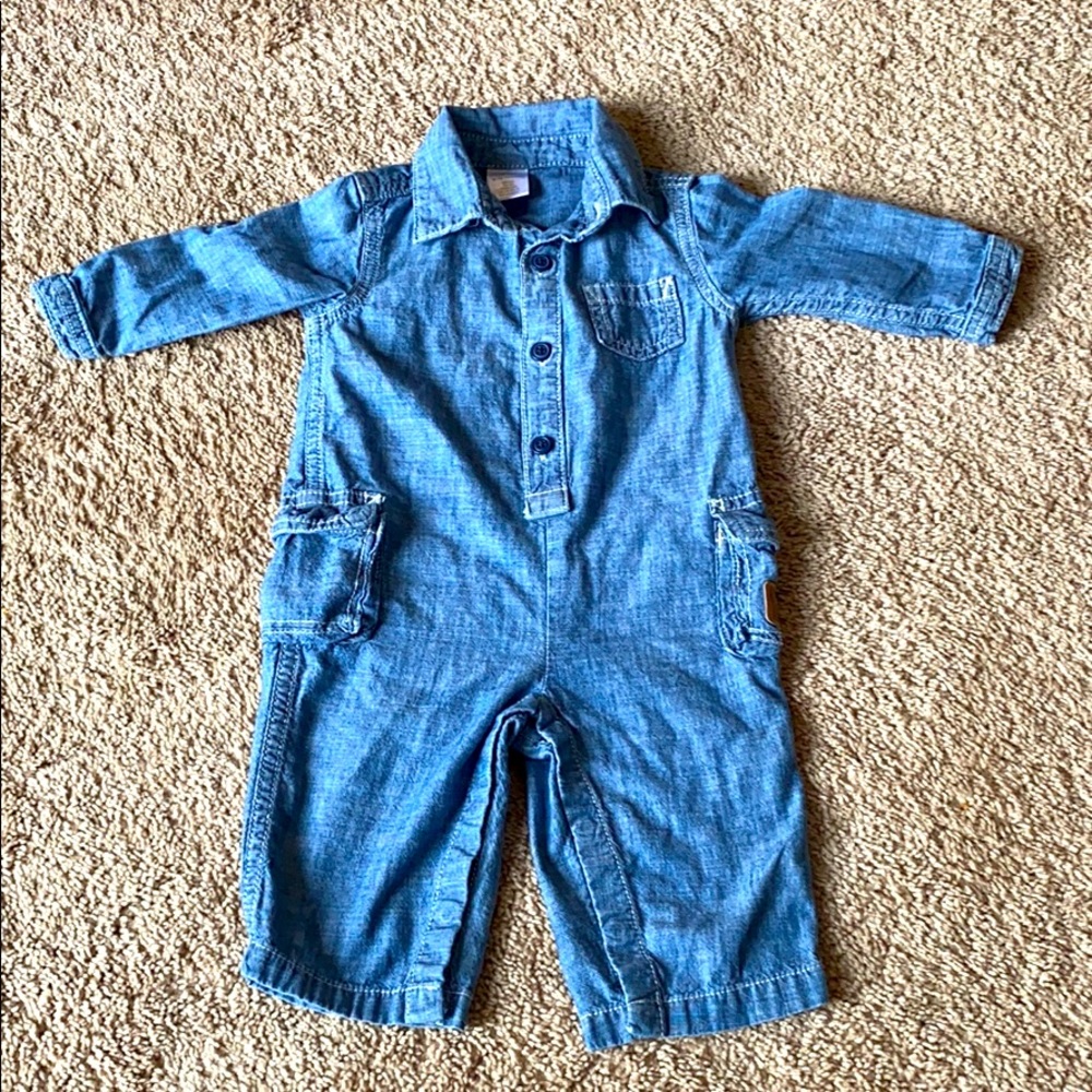 Gymboree denim romper